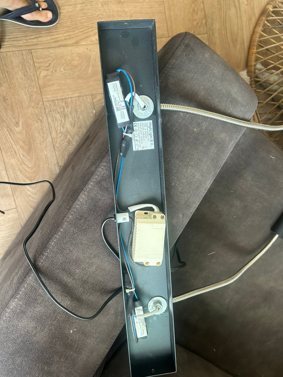 Wandlamp, Ophalen of Verzenden, Gebruikt, Zwart