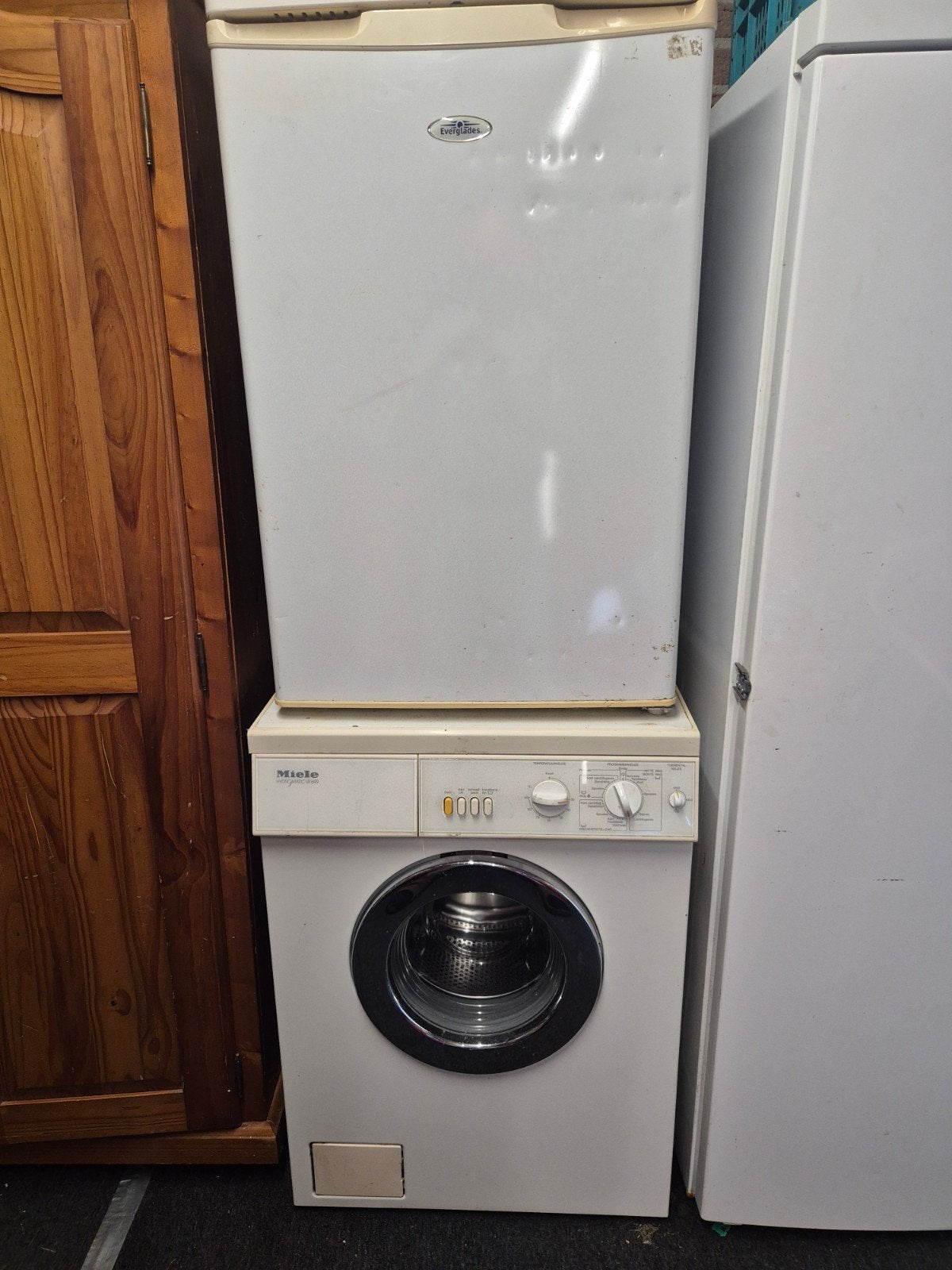 Miele Wasmachine + Koelkast bijna gratis, Witgoed en Apparatuur, Ophalen, 6 tot 8 kg, Voorlader, Wolwasprogramma