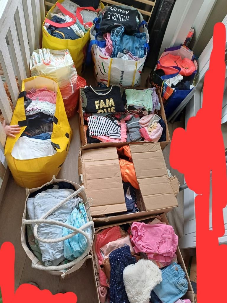 Grote partij baby kinderkleding meisjes, Ophalen, Nieuw, Meisje