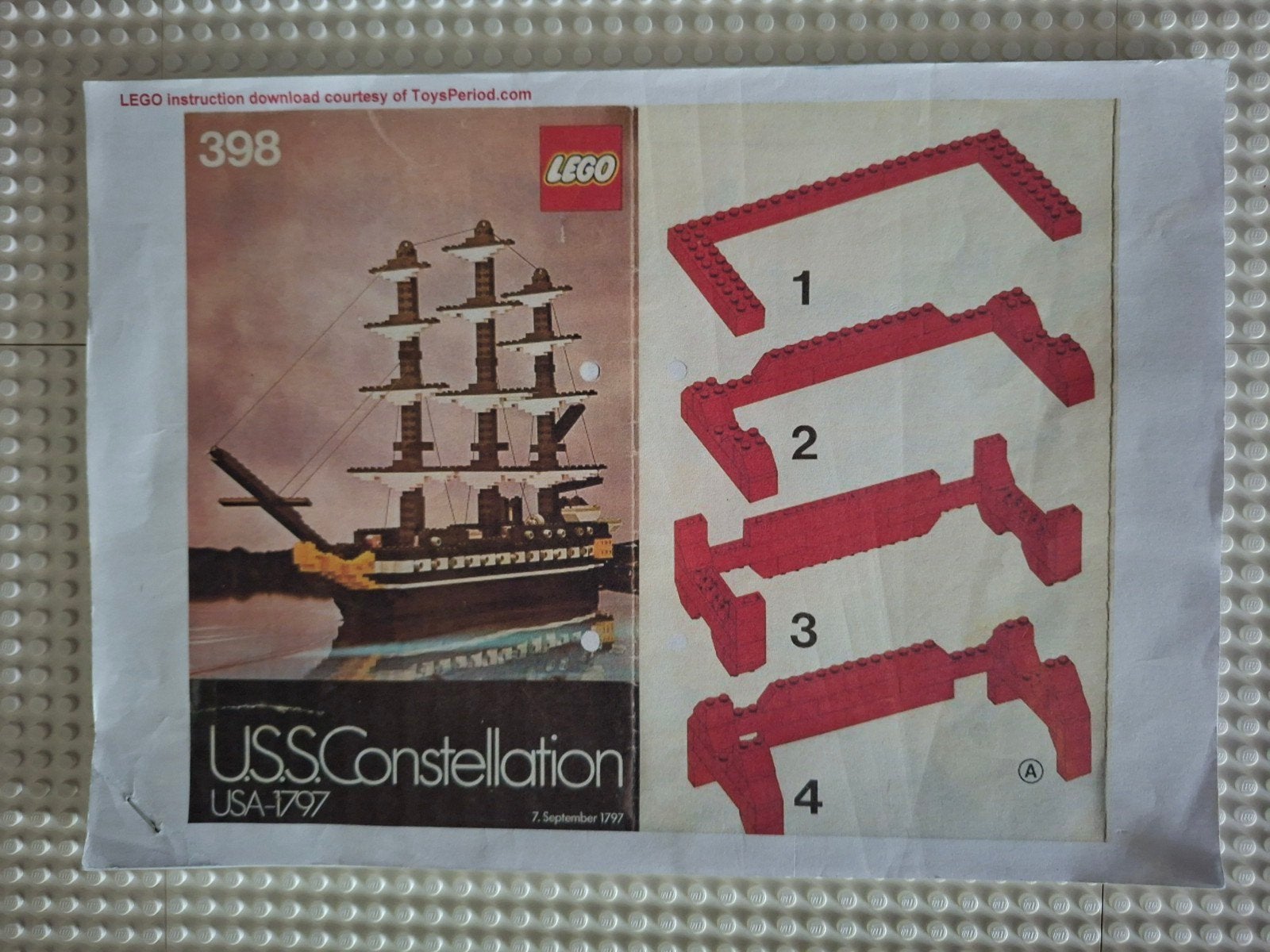 LEGO SCHEPEN 398 CONSTELLATION COMPLEET, Ophalen of Verzenden, Zo goed als nieuw, Lego