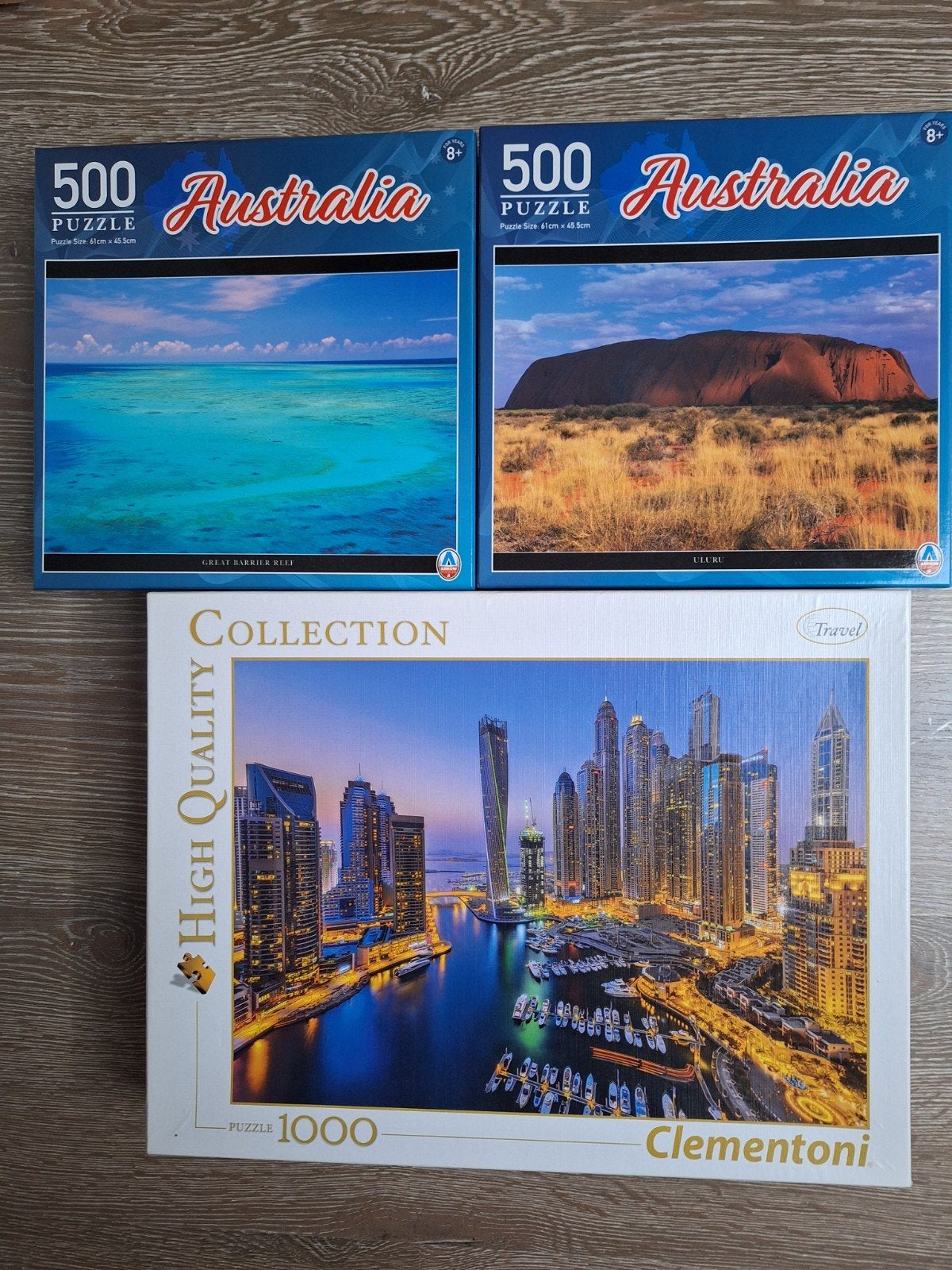 Meerdere sets puzzels (1000 en 500 stukjes), Ophalen, Gebruikt