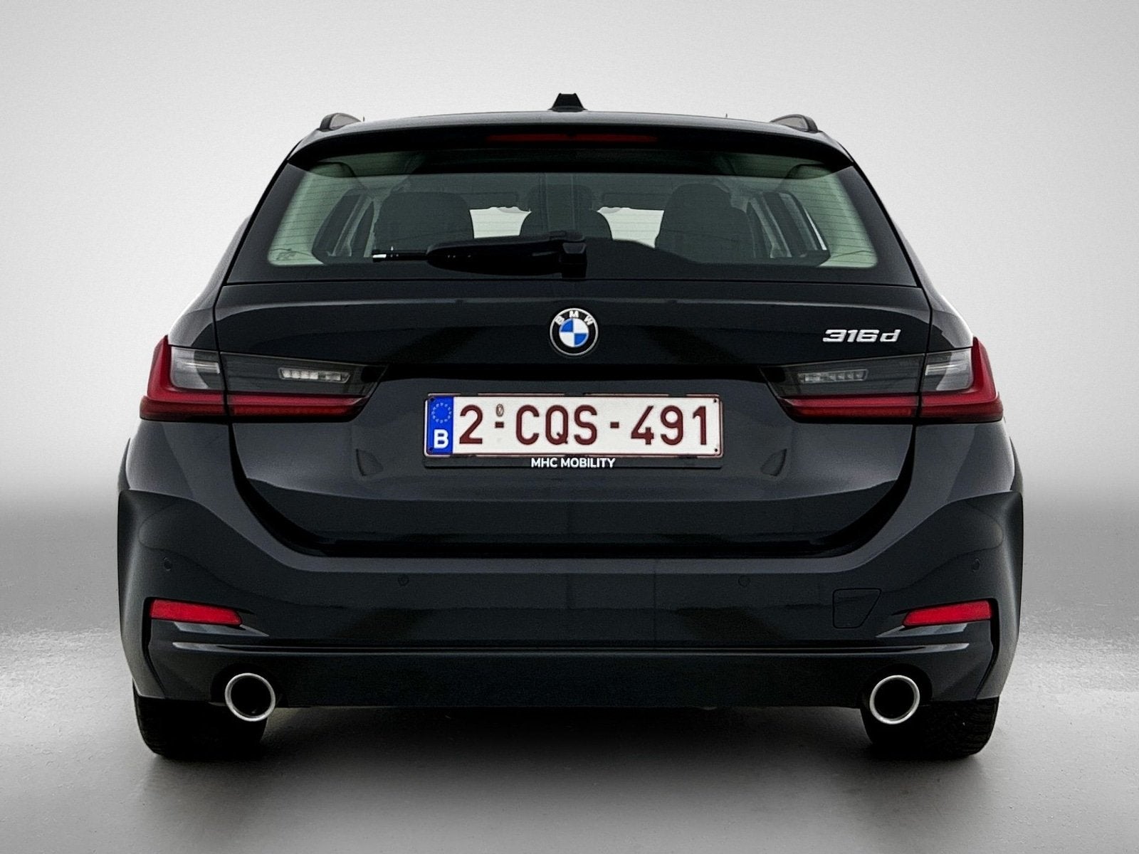 BMW 3 Serie Touring 2.0 316d (bj 2022, automaat), Auto's, Automaat, Zwart, 4 cilinders, Leder