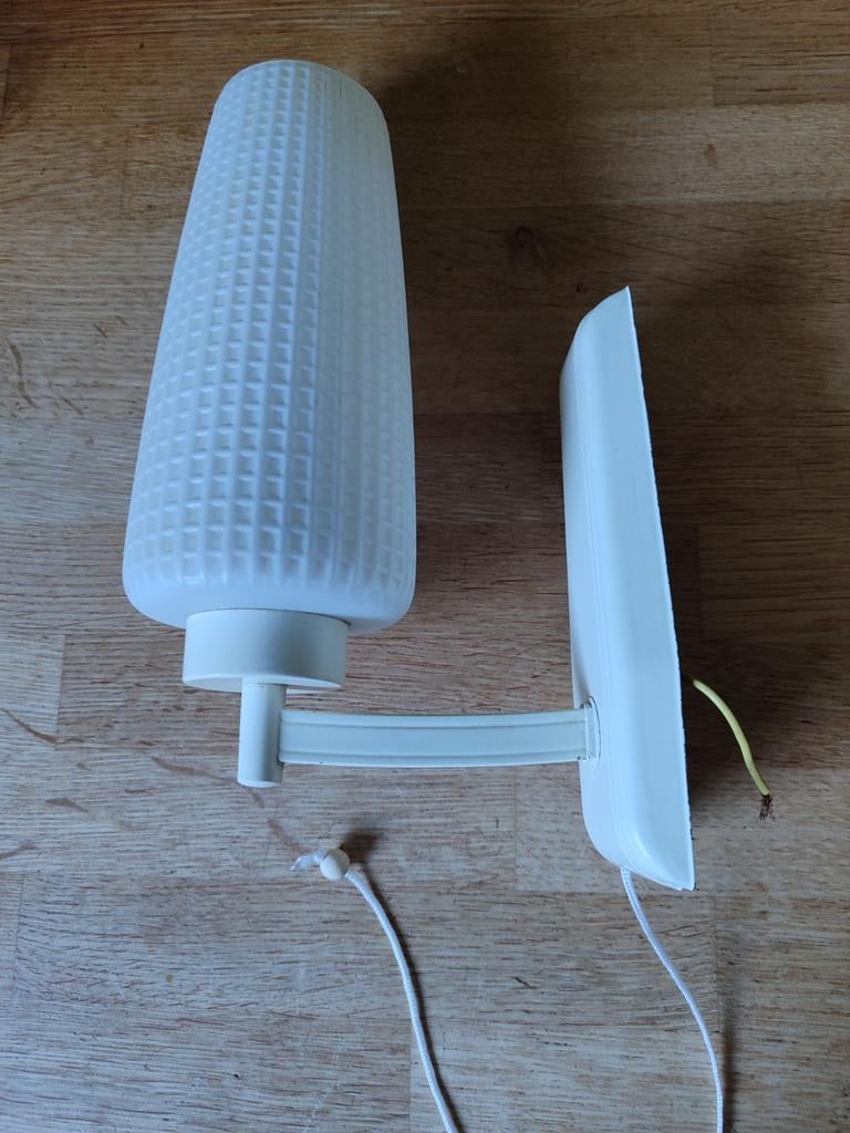 Philips wandlamp jaren vijftig, Ophalen of Verzenden, Gebruikt, Glas, Minder dan 50 cm