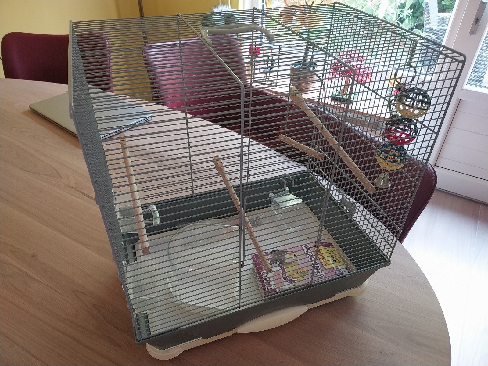 Vogelkooi kanarie, Ophalen, Gebruikt, Metaal, Vogelkooi