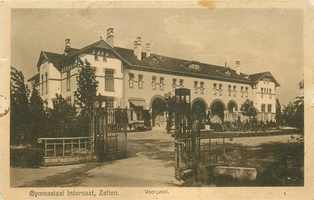 701-182-039 Zetten Gymnasiaal Internaat, Verzamelen, Ansichtkaarten | Nederland, Verzenden, Voor 1920, Gelderland