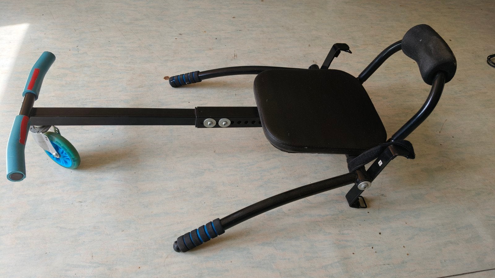 Hoverboard Kart Zitje - Zwart/blauw, Ophalen of Verzenden, Gebruikt, Overige typen, Onbekend