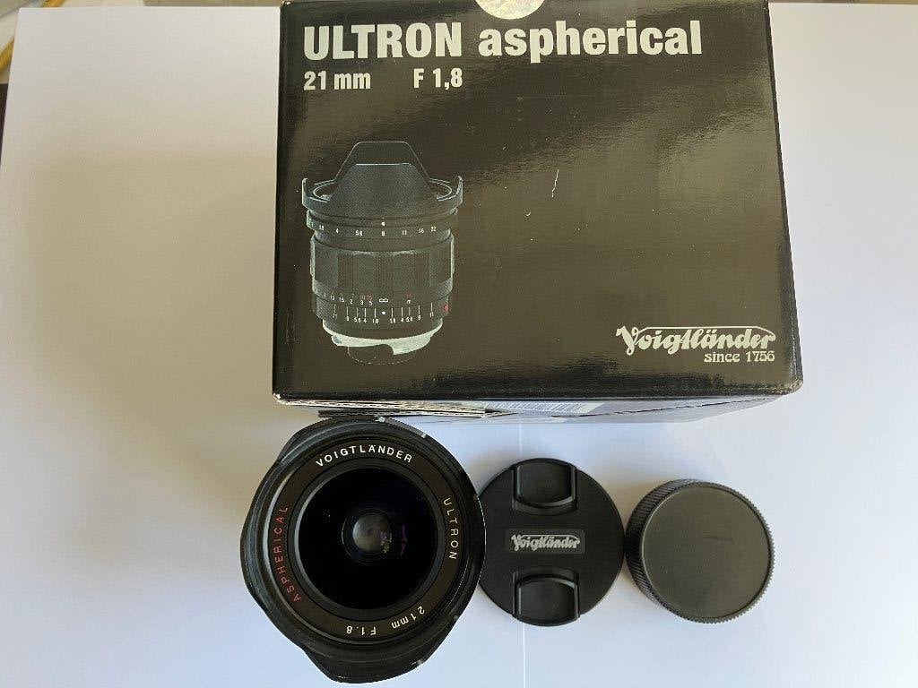 Voigtlander Ultron 21mm F/1.8 VM Leica M-bajonet, Ophalen, Zo goed als nieuw, Groothoeklens