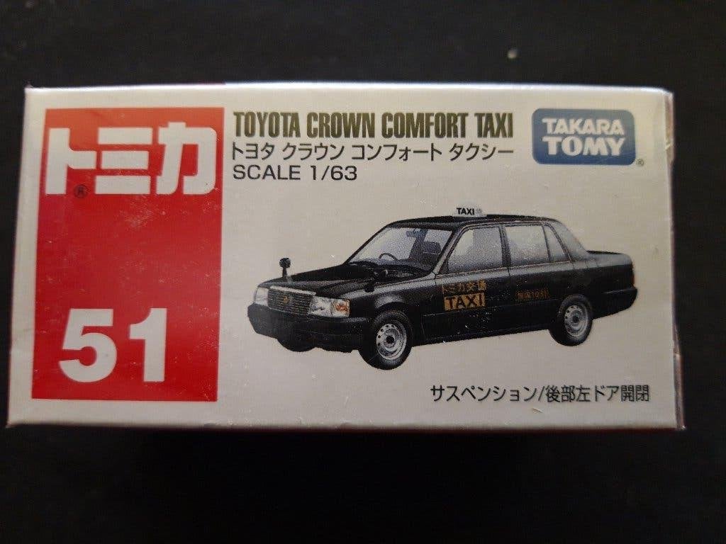 Tomica Tomy 51 Toyota Crown Comfort Taxi zwart 1/63, Ophalen of Verzenden, Zo goed als nieuw, Auto