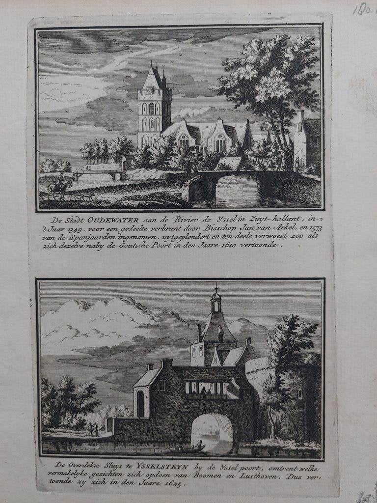 180-174 / Stad Oudewater & sluis Ijsselstein, Ophalen of Verzenden