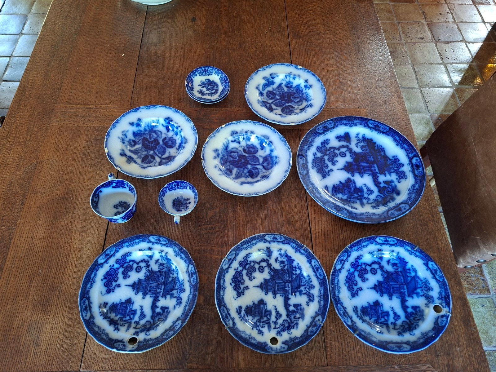 Oud Indisch servies - Terra Nova & Hindostan, Ophalen of Verzenden