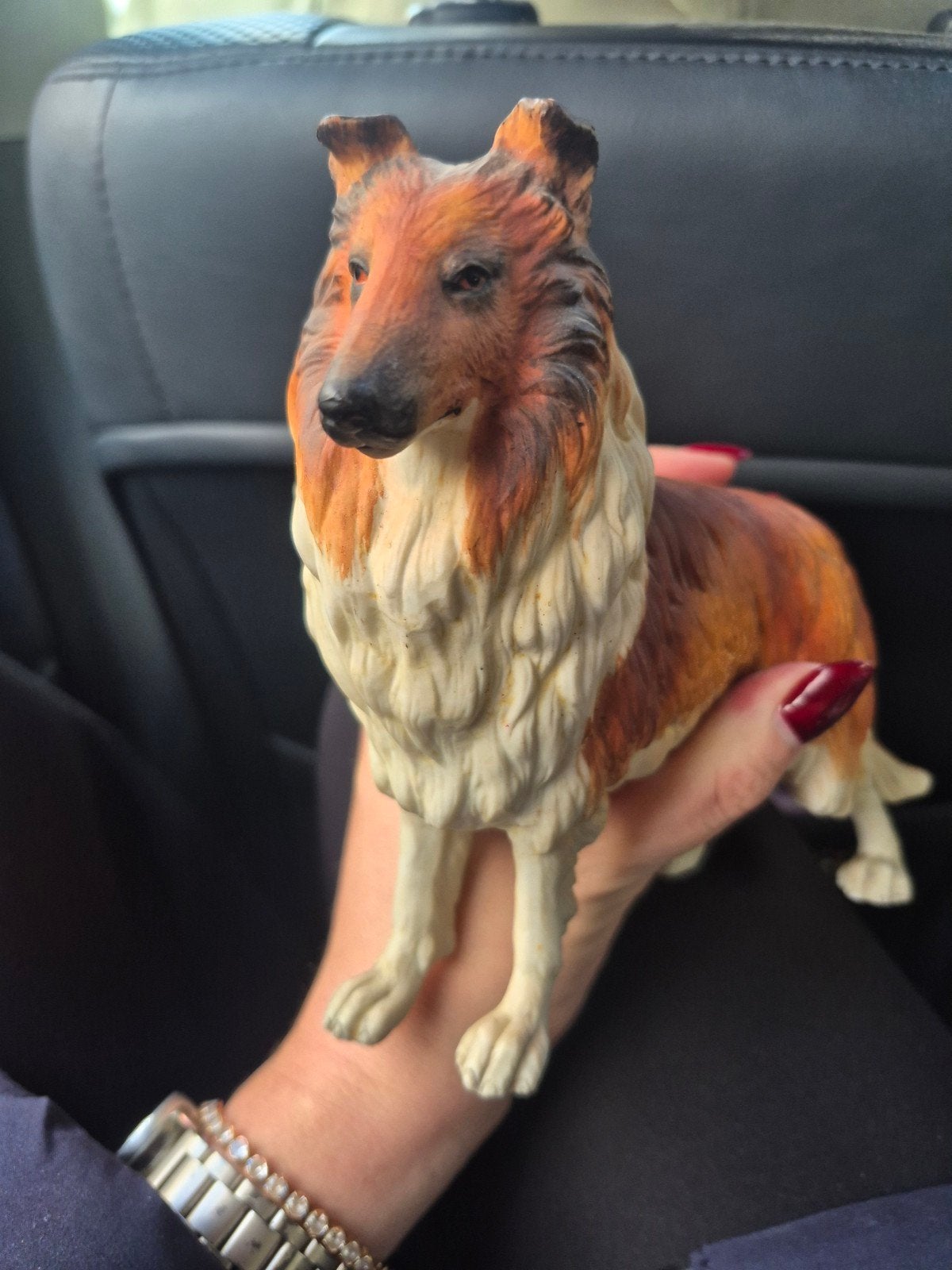 Vintage Schotse Collie beeld, Ophalen of Verzenden, Zo goed als nieuw, Dier