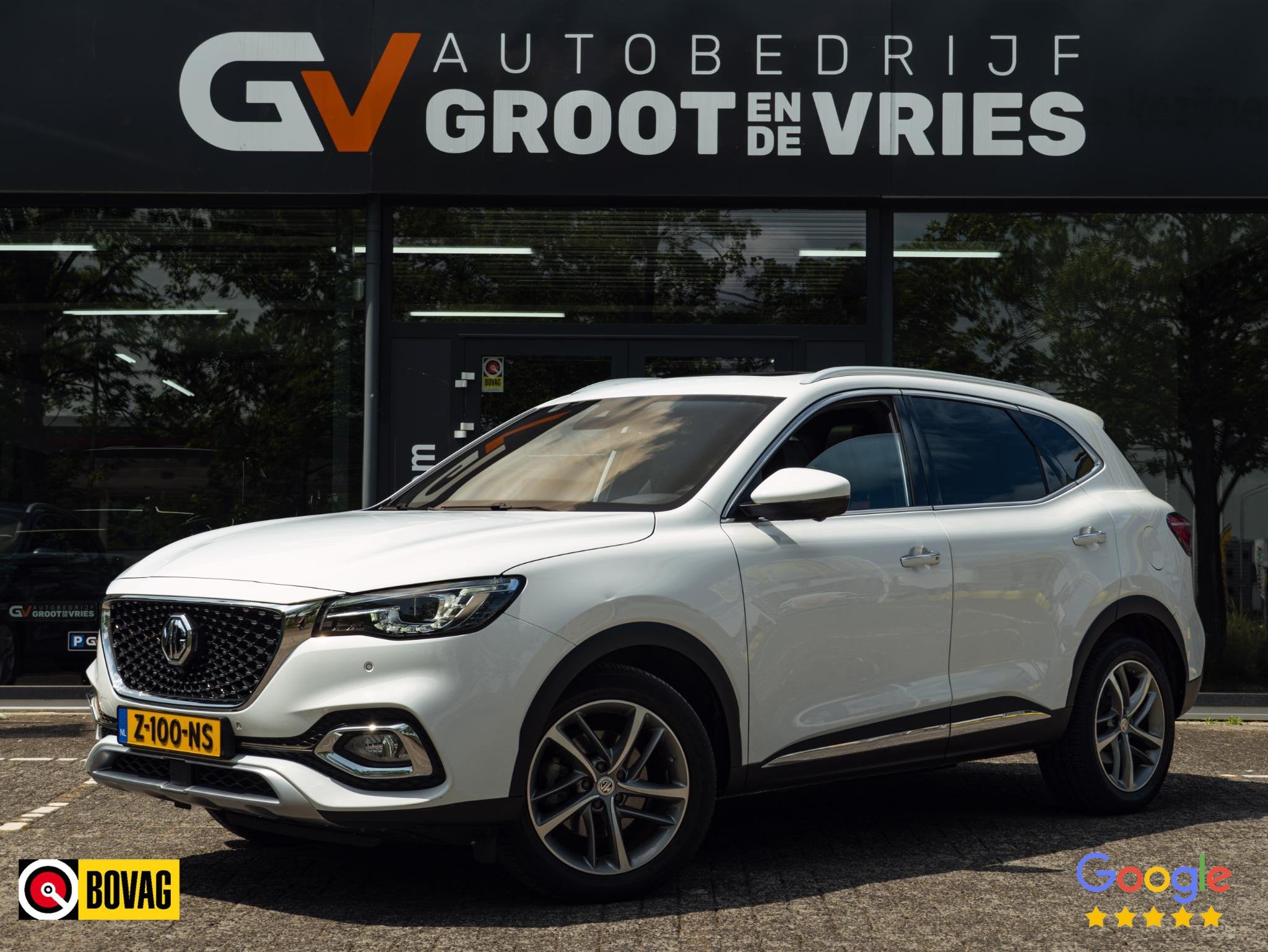 MG EHS 1.5 TGDI Luxury |Pano|Zwarte Hemel|360Cam|Carplay, Auto's, MG, Gebruikt, Euro 6, 258 pk, Wit