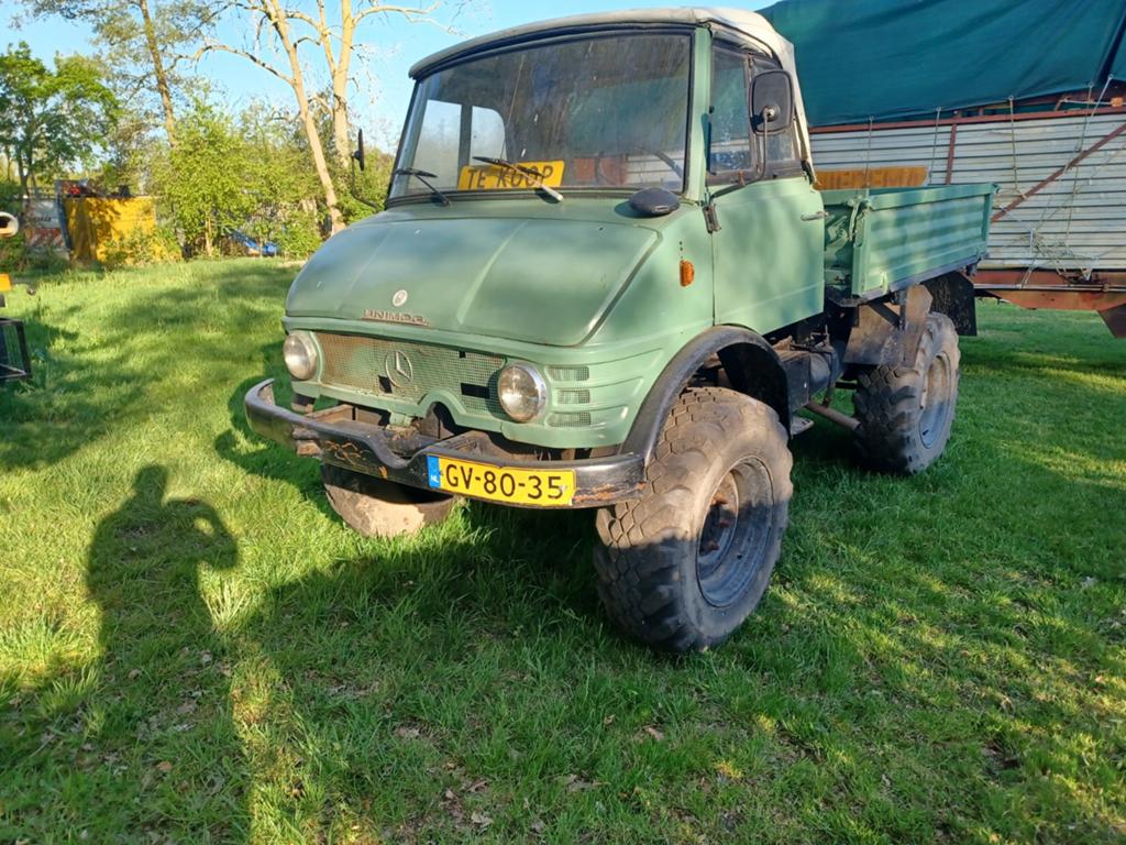 Unimog 406 met kenteken, Ophalen, Mercedes