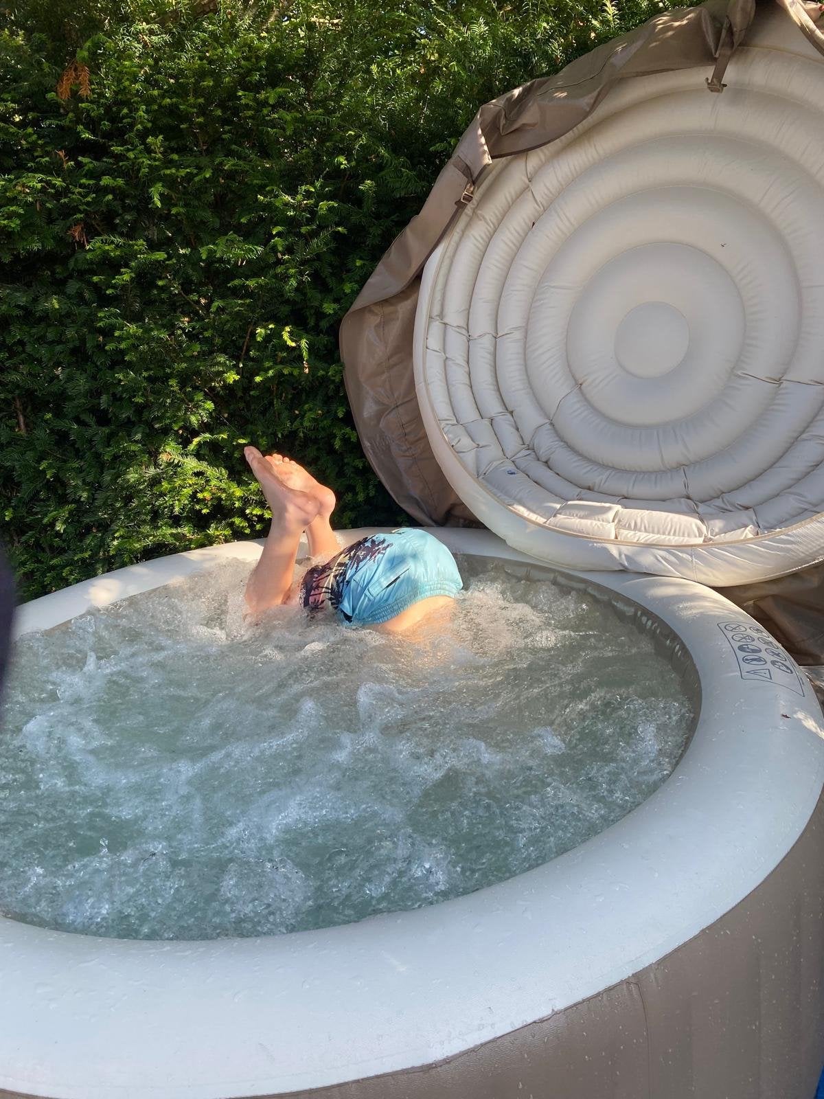 Intex PureSpa Opblaasbare Jacuzzi met Accessoires, Tuin en Terras, Zwembaden, Ophalen, Gebruikt, 200 tot 300 cm, Rond