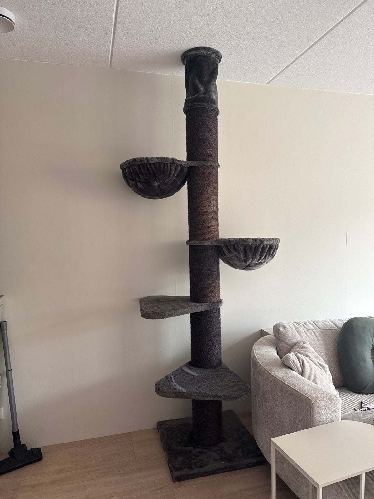 Maincoon krabpaal/krabbelpaal antraciet, Dieren en Toebehoren, Ophalen, Gebruikt