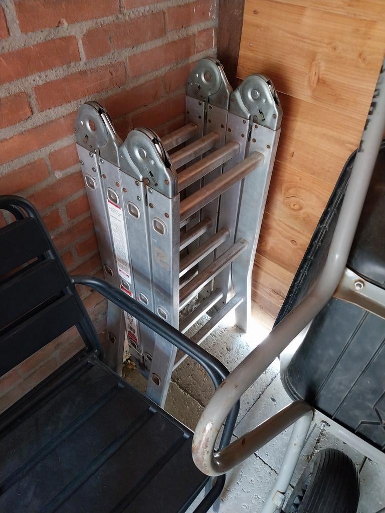 Multifunctionele Opvouwbare Ladder / Steiger, Gebruikt, Ophalen of Verzenden, Ladder, Opvouwbaar of Inschuifbaar