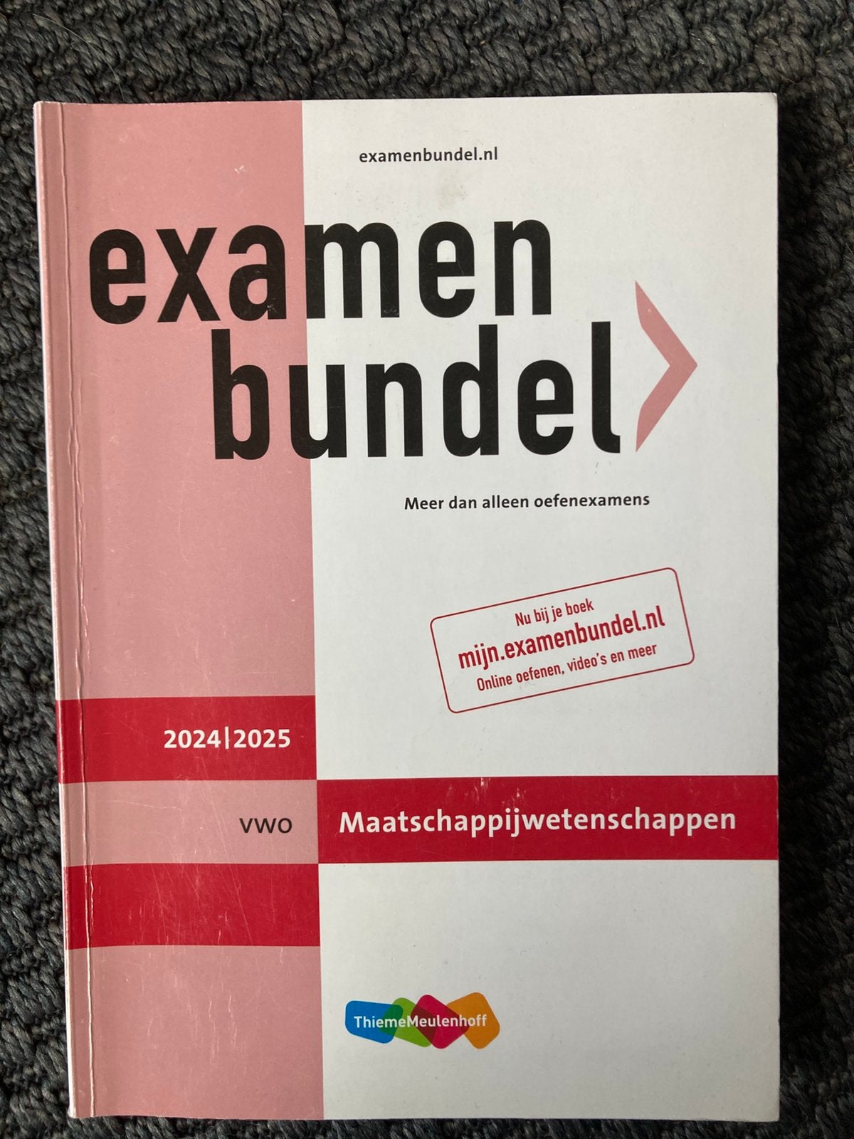 Examenbundel VWO Maatschappijwetenschappen, Boeken, Schoolboeken, Ophalen of Verzenden, Zo goed als nieuw, VWO