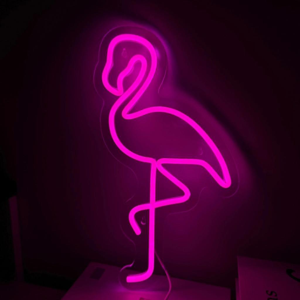 LED lamp neon stijl Flamingo (40 x 22.1cm)
