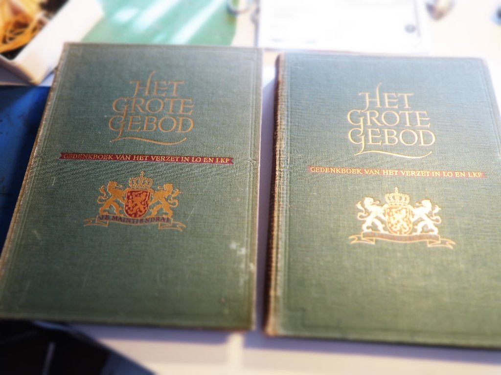 Grote gebod,gedenkboek van verzet in LO en LKP -1951, 2 dl, Boeken, Ophalen of Verzenden, AERDE, ROGIER VAN / COOLEN, ANTOON / GOEDE