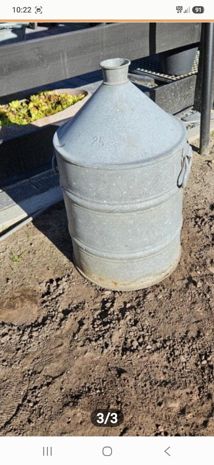 Zinkel olieteil bloemketel waterpomp, Ophalen, Handmatig, Overige typen