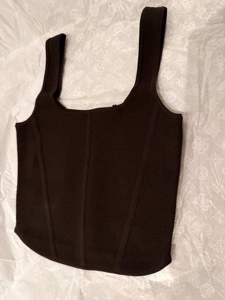 NIEUW Guess Gebreid Korset Top - Bruin (Huidige collectie!), Kleding | Dames, Tops, Guess, Bruin, Nieuw, Ophalen of Verzenden