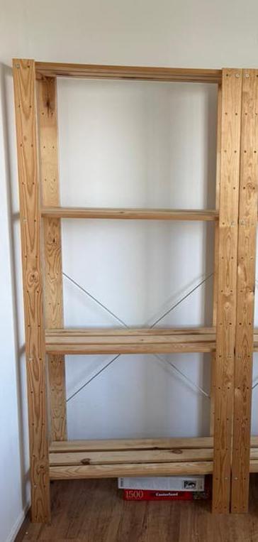 1x stelling kast hout, Huis en Inrichting, Ophalen, Zo goed als nieuw