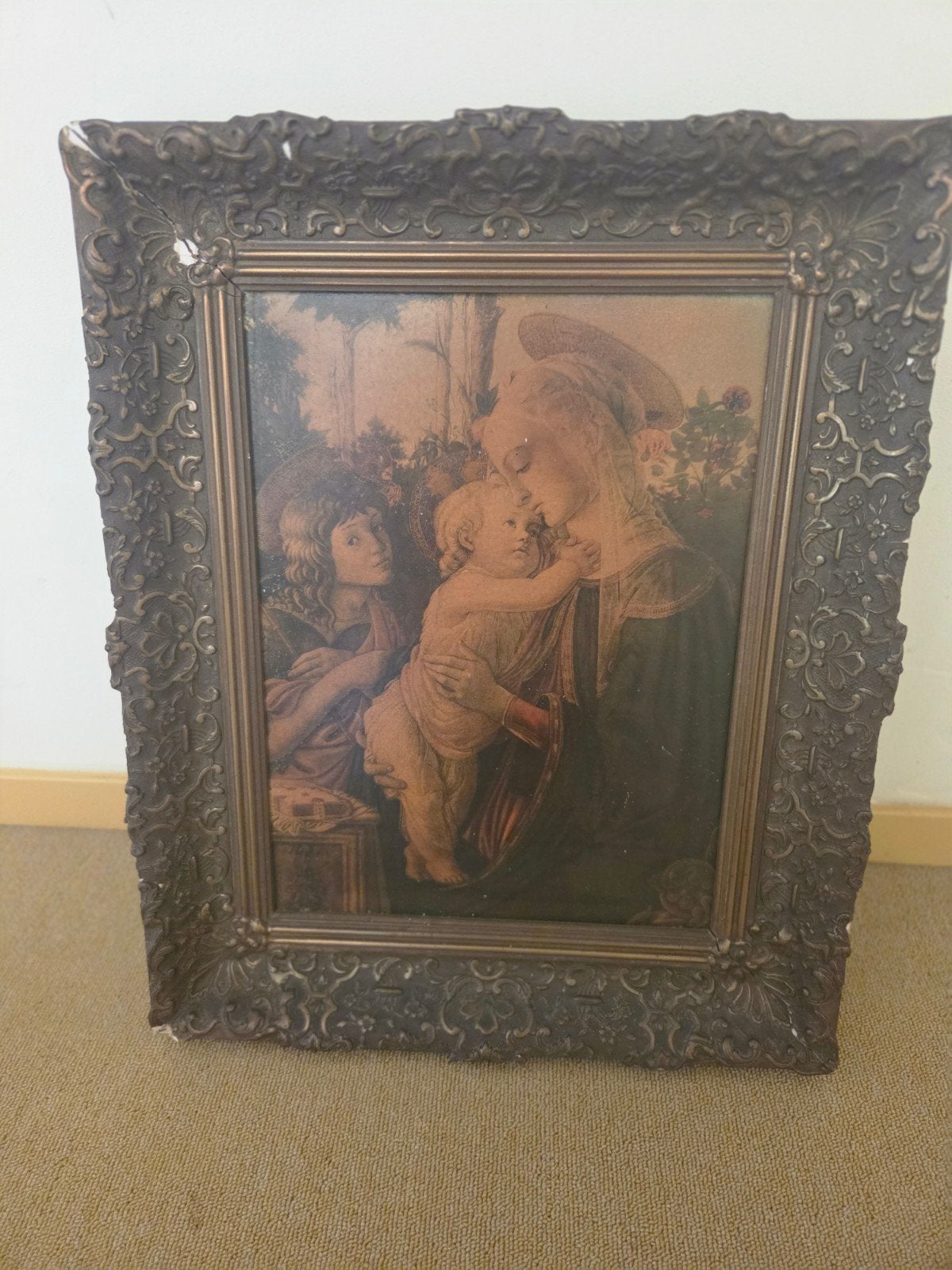 Botticelli 'Madonna met Kind en Johannes de doper', Ophalen