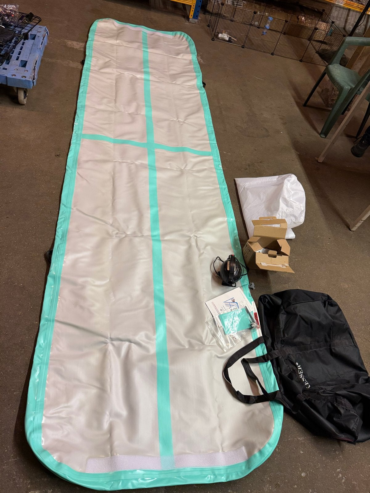 Kesser Airtrack Turnmat - 390x100x10 cm -  nieuw, Ophalen, Nieuw