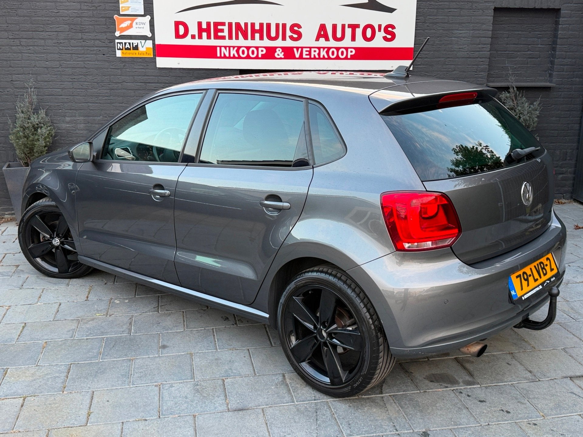 Volkswagen Polo 1.2 TSI Highline|DSG|AUTOMAAT|5DRS|KLIMA|, Euro 5, Zwart, 4 cilinders, Automatische klimaatregeling