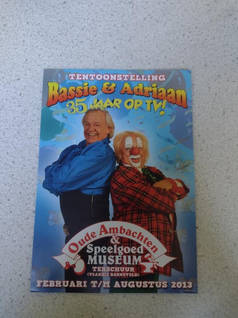 Bassie en Adriaan folder, Ophalen of Verzenden, Zo goed als nieuw