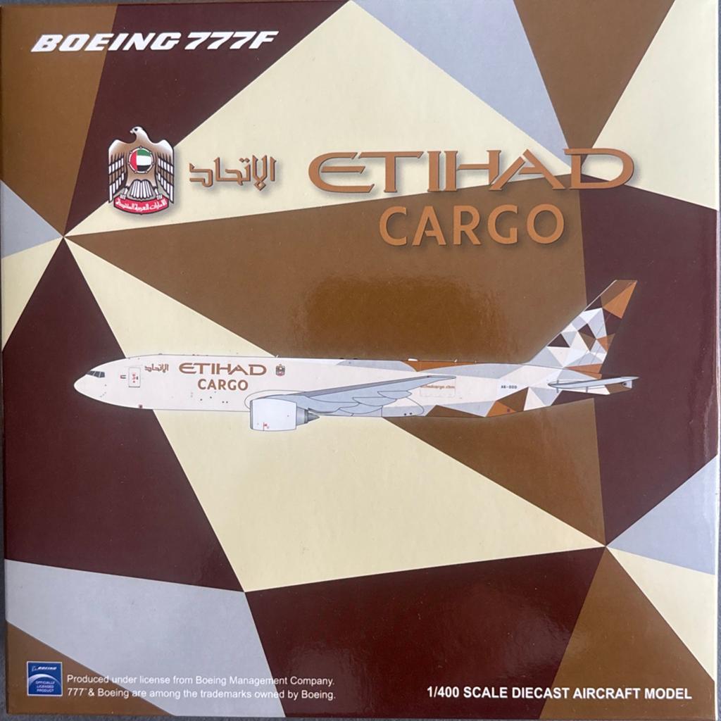JC Wings Etihad Cargo Boeing 777 1/400, Ophalen of Verzenden, Zo goed als nieuw, Schaalmodel
