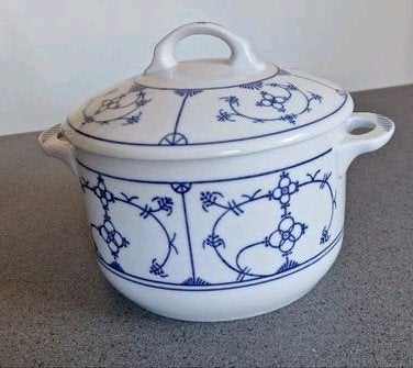 Jäger Saksisch Blauw terrine met Deksel, Antiek en Kunst, Ophalen of Verzenden
