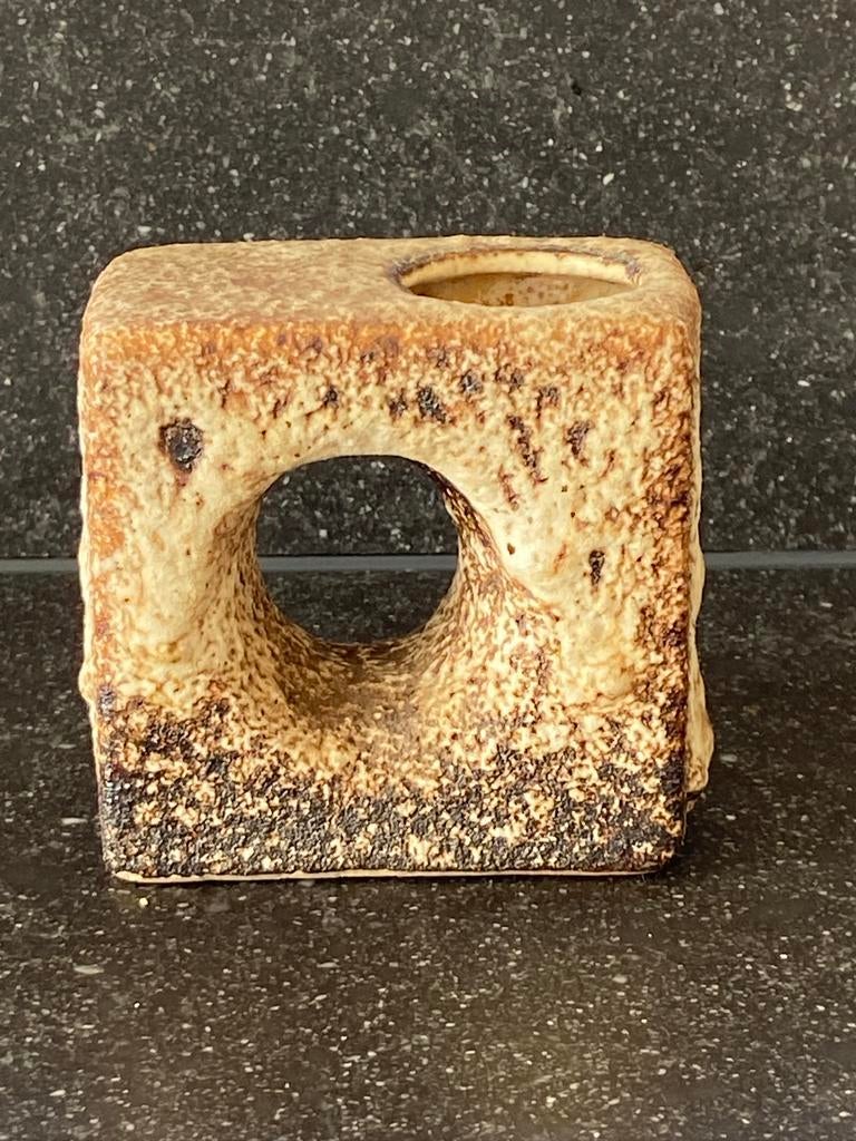 Brutalist keramiek vaasje Marius en Hugo van Woerden Vest, Ophalen of Verzenden