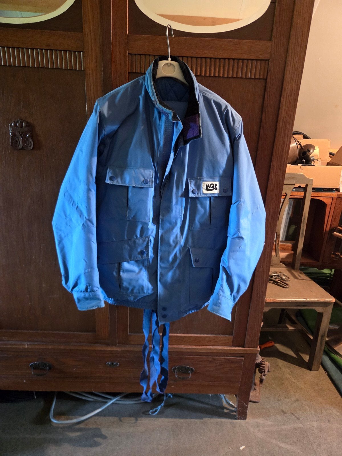 MQP Motorjas en Broek - Blauw Regenpak Maat S, Ophalen