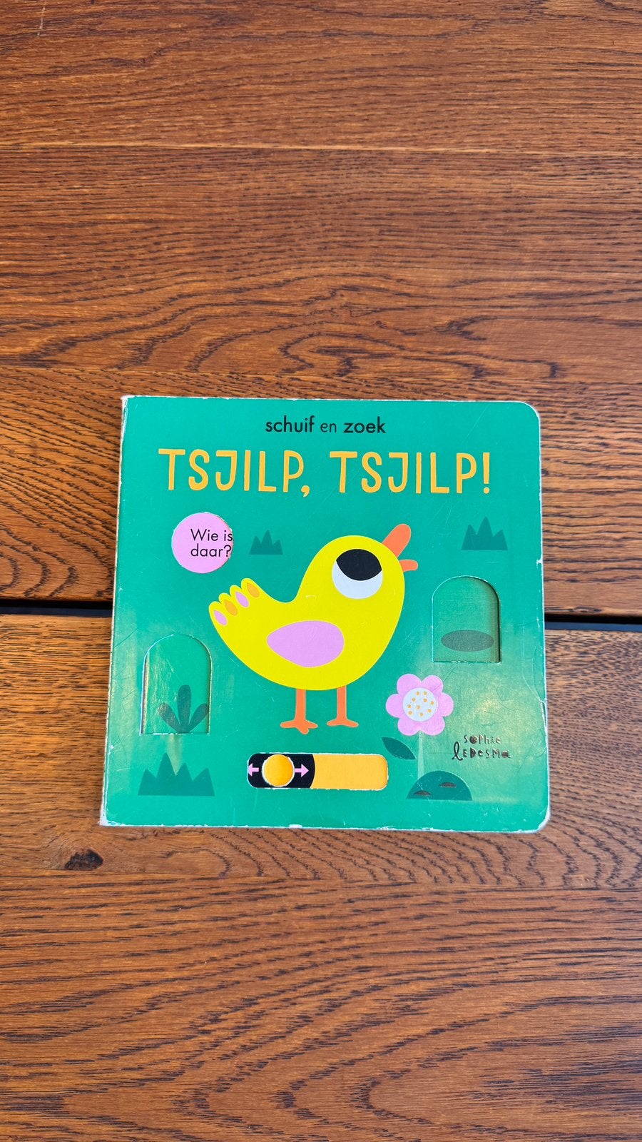 Schuif en zoek Tsjilp Tsjilp interactief schuifjes boerderij, Boeken, Ophalen of Verzenden, Gelezen, Uitklap-, Voel- of Ontdekboek