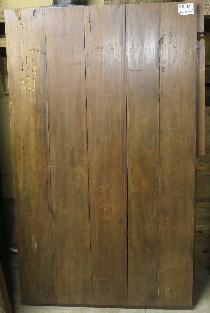 Landelijke antieke tafel 156 x 94 teak hout Indonesie TQ16, Antiek en Kunst, Ophalen of Verzenden