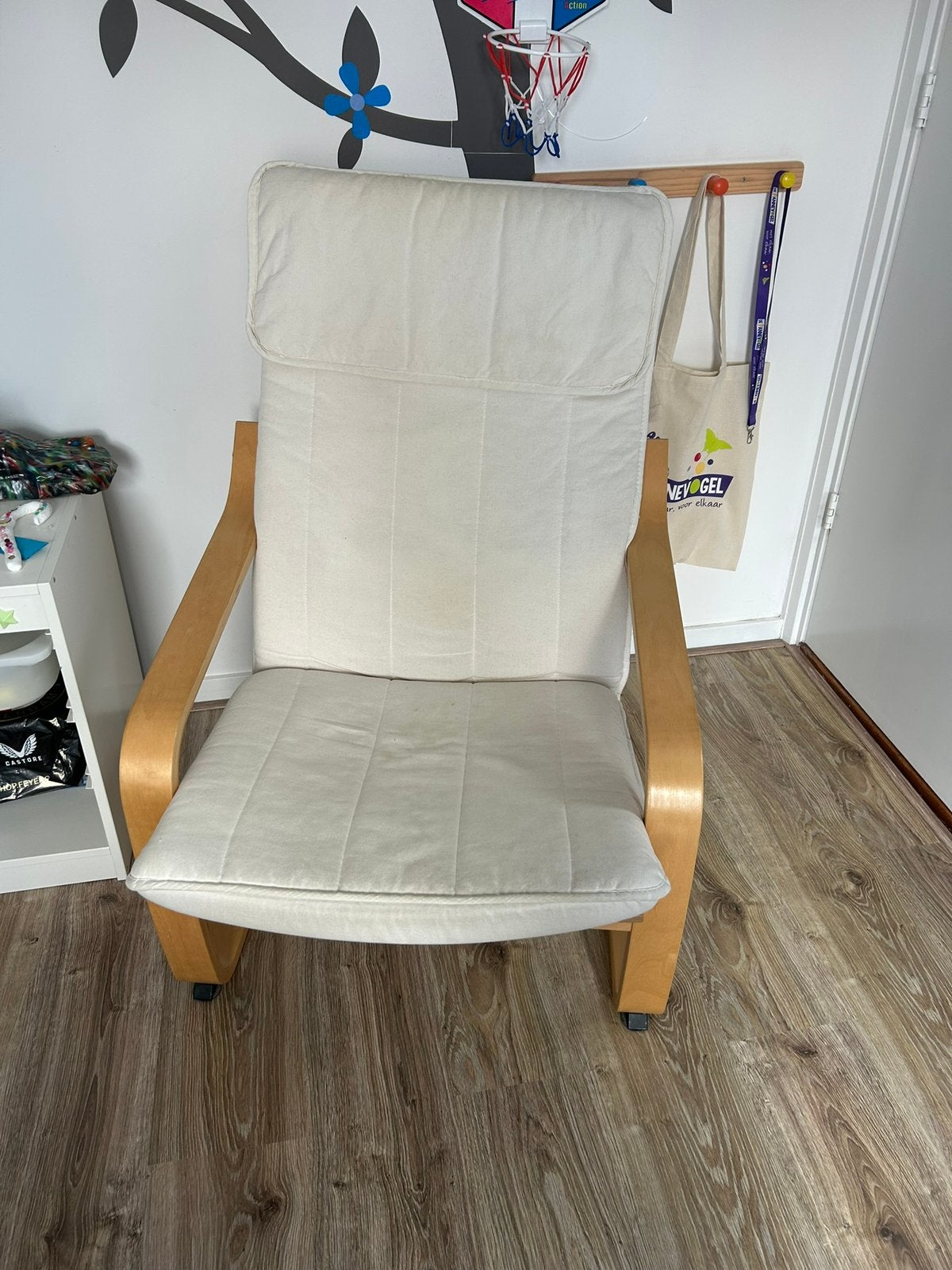 Ikea Poang stoel fauteuil, Ophalen, Gebruikt, 75 tot 100 cm, 50 tot 75 cm