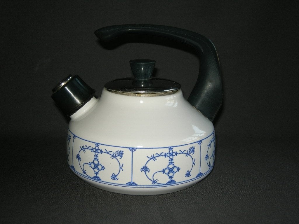 fluitketel met decor Blau Saks, 1,8 ltr., N.v.t., Ophalen of Verzenden, Brabantia, Meerkleurig