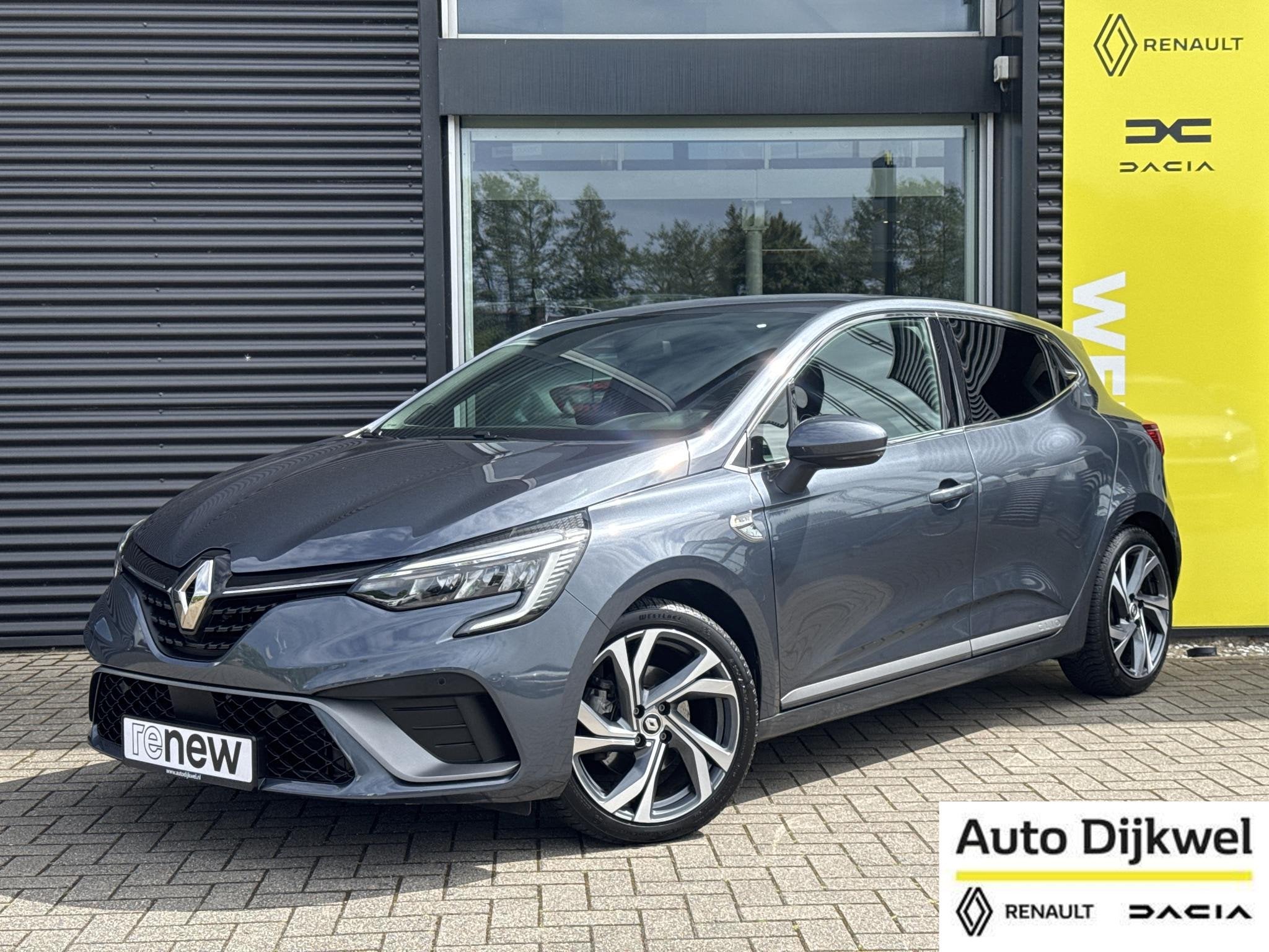 Renault Clio 1.6 E-Tech Hybrid 140 R.S. Line Camera, Navigat, Gebruikt, Euro 6, 4 cilinders, Leder en Stof