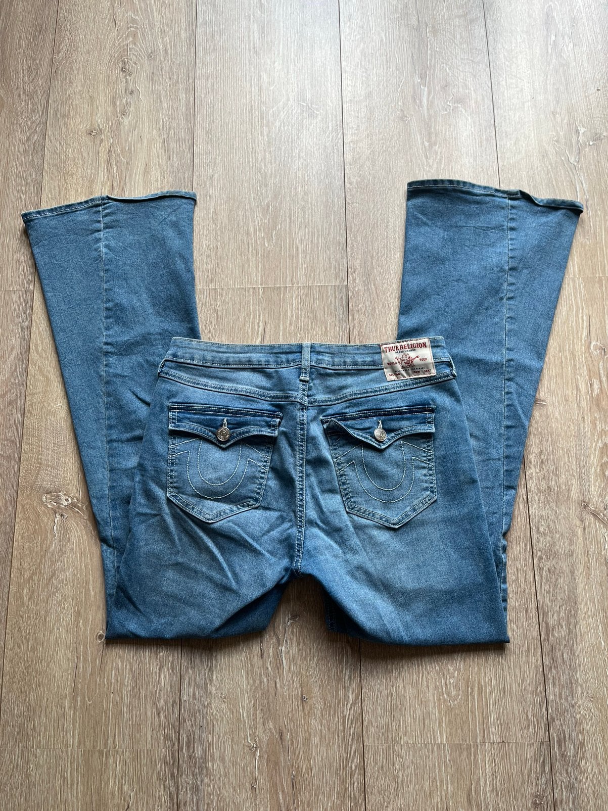 True religion flare, Kleding | Dames, Broeken en Pantalons, Maat 38/40 (M), Blauw, Ophalen of Verzenden, Zo goed als nieuw