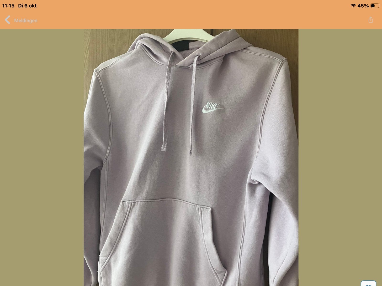 Nike Hoodie/Trui - Maat XS - Lichtpaars, Verzenden, Gedragen, Maat 34 (XS) of kleiner, Paars