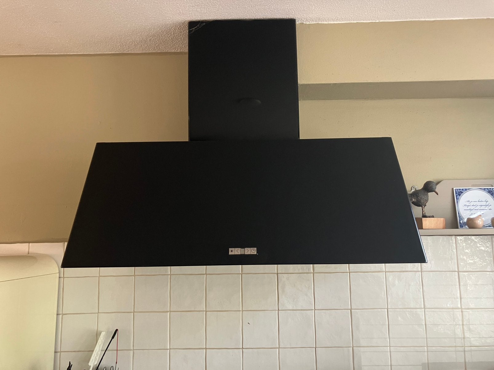 Afzuigkap 90 cm breed, Ophalen, Gebruikt, Wandschouwkap, Vrijstaand