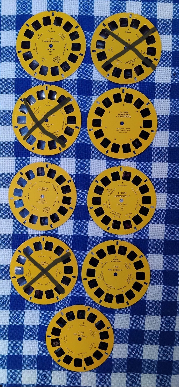 Set van 6 Italiaanse Stereorama schijfjes 1956-1962, Ophalen of Verzenden, Gebruikt