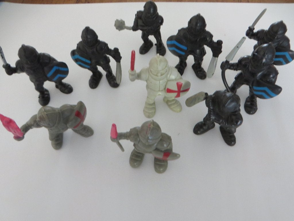 Set grappige ridderfiguren, Verzenden, Gebruikt