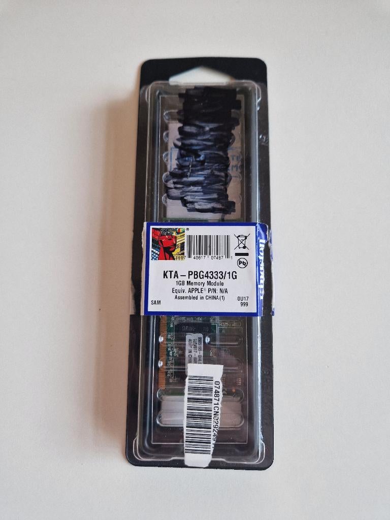 kingston KTA-PBG4333/1G, Ophalen of Verzenden, Zo goed als nieuw, Laptop, 1 GB of minder