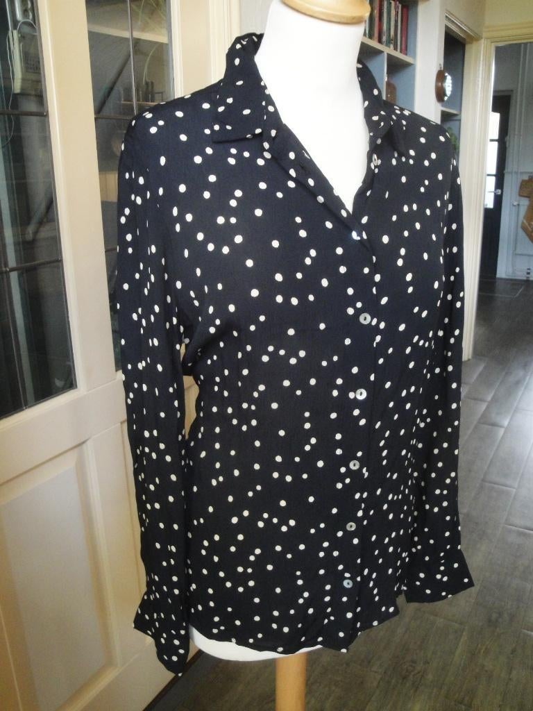 SISSY-BOY Zwart/wit blousje maat M, Maat 38/40 (M), Zwart, Sissy-Boy, Ophalen of Verzenden