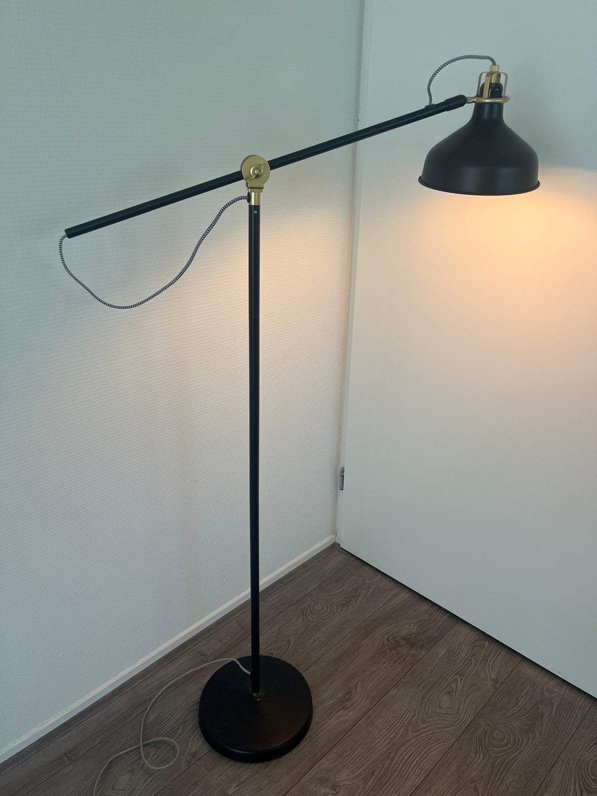 RANARP staande/leeslamp, zwart, Ophalen, Zo goed als nieuw, Metaal, 150 tot 200 cm