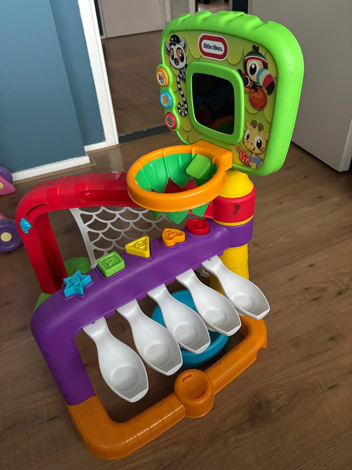 Little Tikes 3-in-1 Sports Zone: Voetbal, Basketbal, Piano, Ophalen of Verzenden, Gebruikt, Overige typen, Met geluid