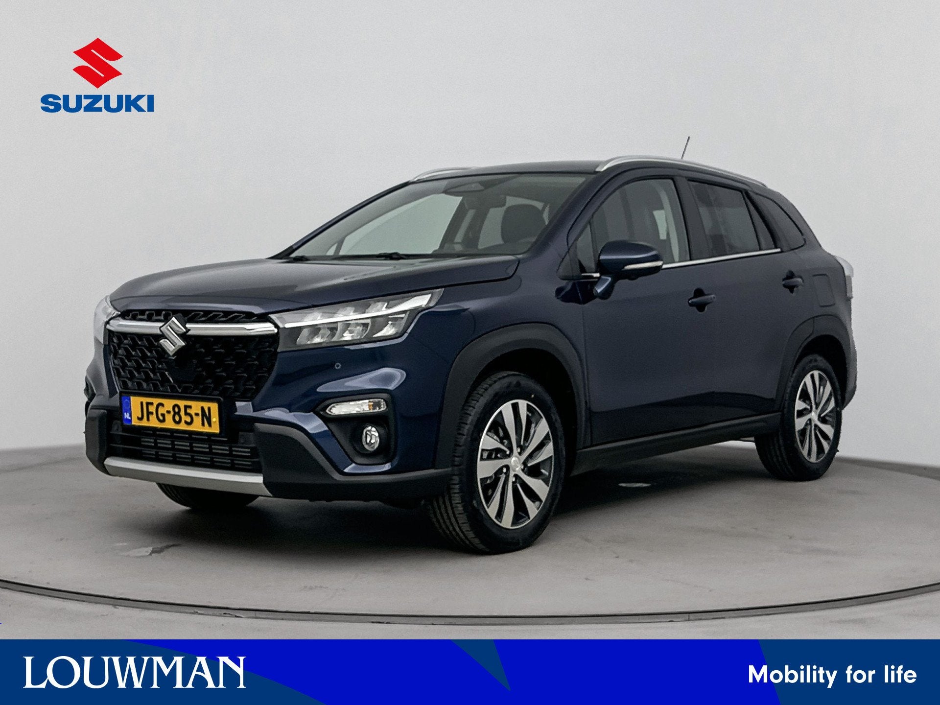 Suzuki S-Cross 1.4 Boosterjet Style Hybrid *DEMO* | Black Rh, 12 maanden, 4 cilinders, Blauw, Leder en Stof