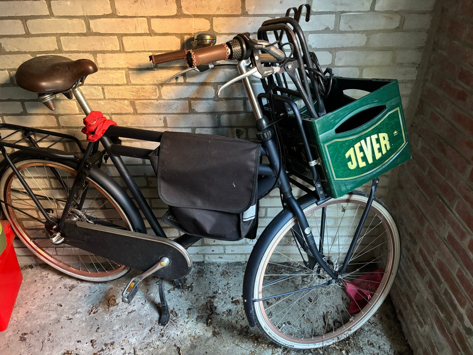 Cortina U4 Transportfiets - Zwart, Gebruikt, Fietsen en Brommers, Fietsen | Heren | Herenfietsen, Ophalen, Gebruikt, Overige merken